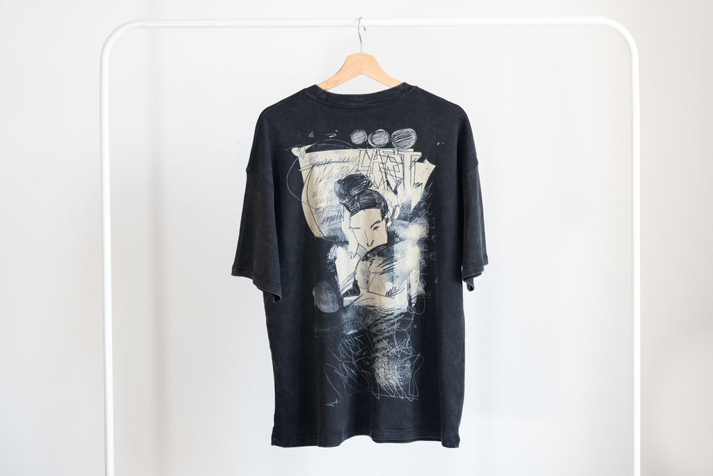 Lei Oversized T-Shirt Washed Black