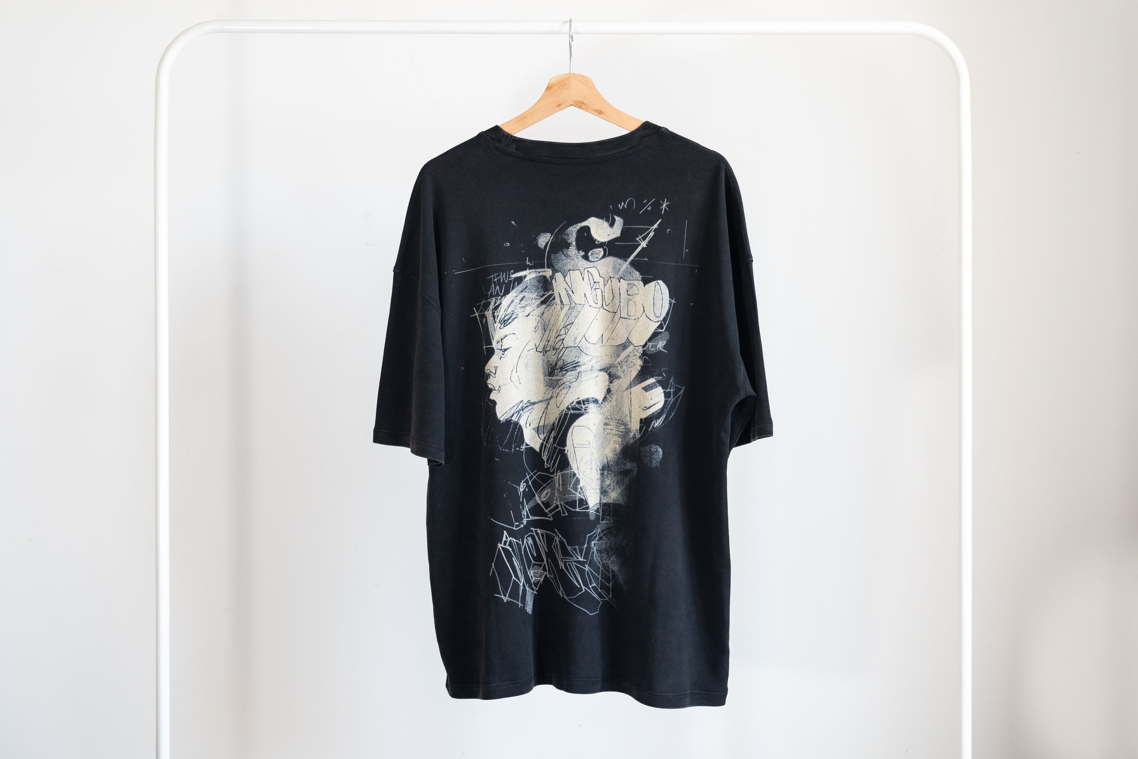 Lui Oversized T-Shirt Washed Black