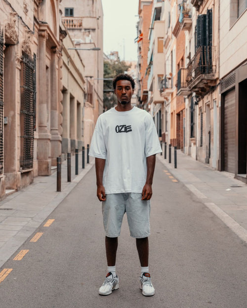 Camiseta Oversized Basic en Washed Black